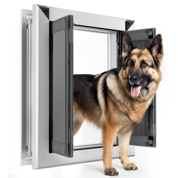Pet Products- Extra Large Dog Door for Sliding Doors, FUNNY FUZZY Pet Couch Covers for Sofa - MSRP $3,310