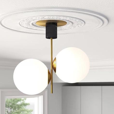 AllModern Drake 2-Light 20" Semi Flush Mount - MSRP $479