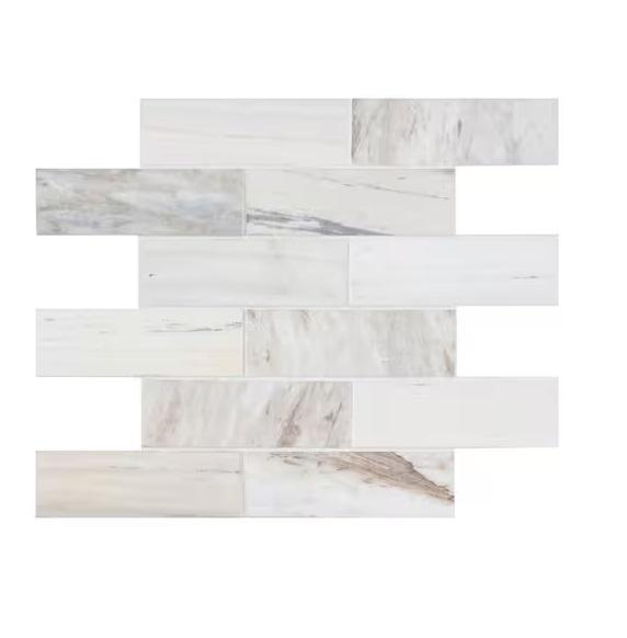 Flooring & Rugs - MSI Angora Subway Mosaic Floor & Wall Tiles, Ivy Hill Tile, AIRSTONE - Est Retail $879- 2plts