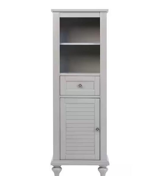 Plumbing - HDC Hamilton Freestanding Linen Cabinet, Glacier Bay Utility Sink, Dovelina, Utopia Alley - Est Retail $903