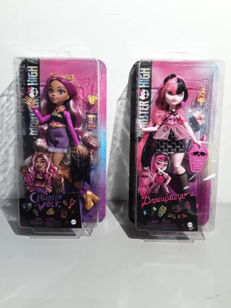 Toys - Monster High Frankie Stein & Clawdeen Wolf Dolls, UNO Quatro Game - MSRP $4,269