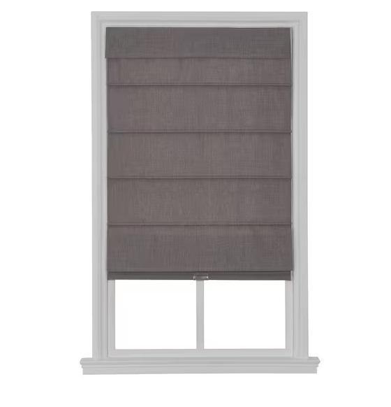 Window Decor - HDC Cordless Blackout Fabric Roman Shade, Rod Desyne, Chicology, EXCLUSIVE HOME - Est Retail $9,604