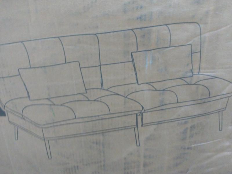 Comhoma Convertible Sofa Bed, Comet Ceiling Fan, Gourmia Toaster Oven Air Fryer Combo - MSRP $1,739