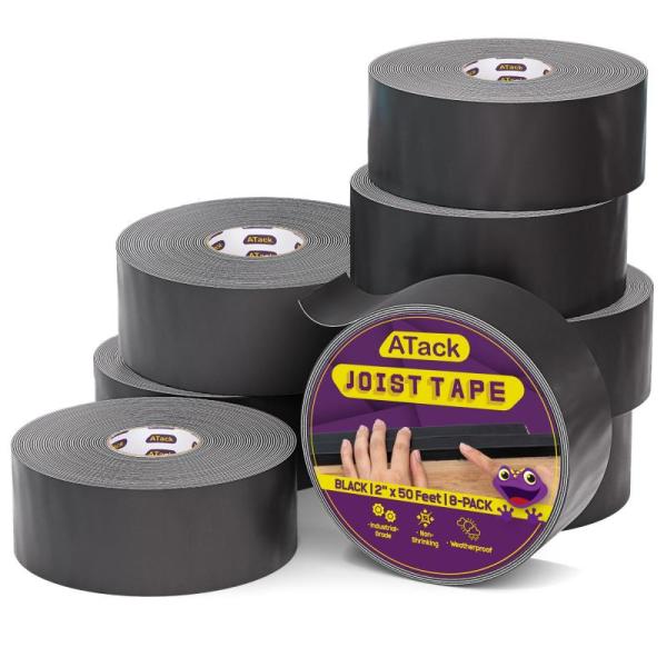 General Merchandise- ATack 2 Inch x 50ft 8-Pack Waterproof Deck Joist Tape, 1000 White Plastic Bags- MSRP $11,885