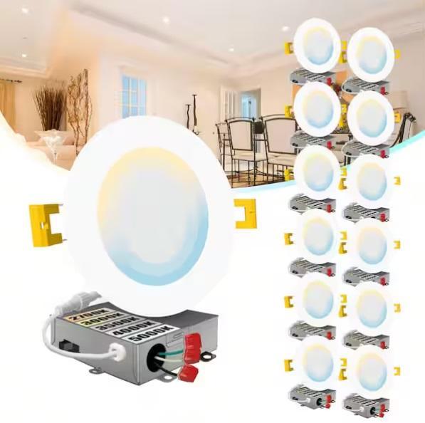 Lighting & Electrical - LED BASIC SLIM CANLESS, KEIGHLEY VANITY BAR, 3LT GOLD FLUSH- Est Retail $3,461- 1plt