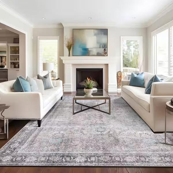 Flooring & Rugs - Area Rugs, Marble Floor and Wall Mosaic Tile, Carpet Stair Tread - Est Retail $2,215- 1 plt