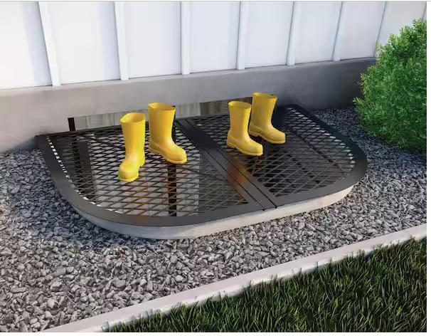 Mixed Lot - Window Well Cover, Vevor Front and Rear Brake Kit, Kitchen Cabinet Base - Est Retail $1,089 - 2 plts