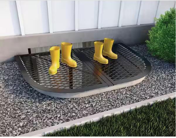 Mixed Lot - Window Well Covers, Hampton Bay Wood Cabinet Door, Kitchen Cabinet Base - Est Retail $1,567- 1 plt