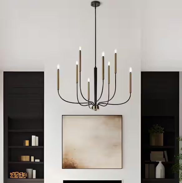 Lighting & Electrical -  8-LIGHT BLACK CHANDELIER, 30 FT. GENERATOR, RIBBONFLEX PRO- Est Retail $5,832- 1 plt