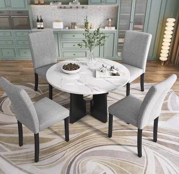 Home Decor- Harper & Bright Designs Dining set, International Concepts Bookcase- Est Retail $2,146- 1 plt