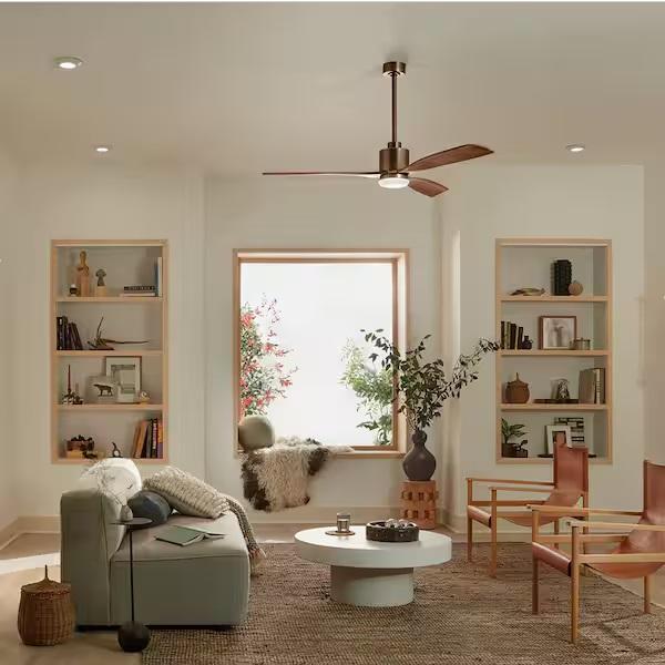 Lighting & Electrical - Kichler Ceiling Fan, Wall Lantern Sconce, Vevor Extension Cord - Est Retail $5,742- 1 plt