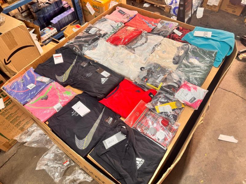 Bulk Lot of 350 Men's & Women's Mixed Apparel Clothing MSRP $5,786