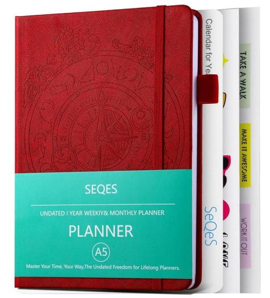 Office Product- SEQES A5 Undated Planner, 2026-2027 Wall Calendar, Christmas Card 3D Pop-up - MSRP $16,487