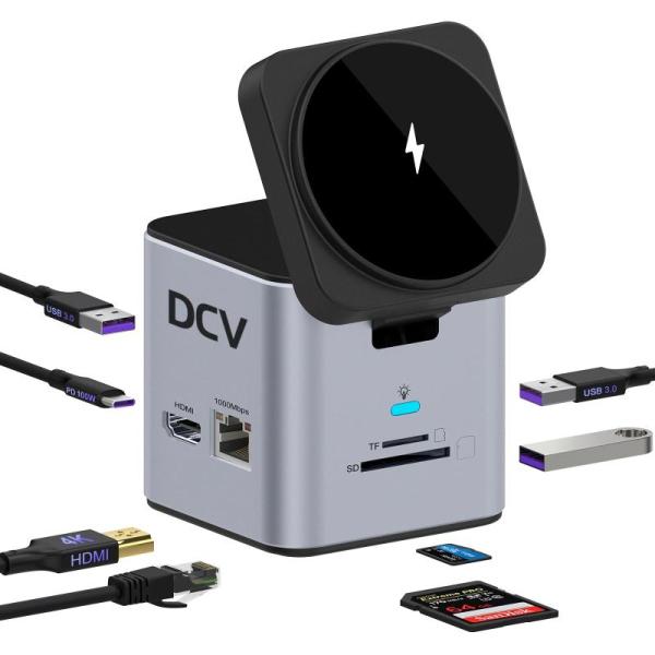 Electronics - USB C Laptop Docking Station, Wireless Air Pod Charging Case - MSRP $3,241