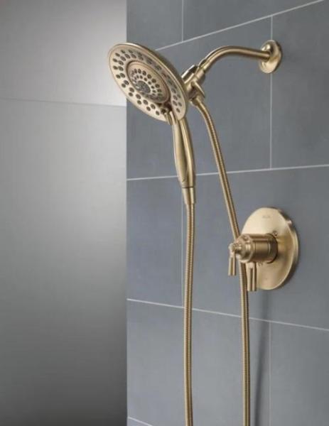 General Merchandise - 17 Series Shower Trim with In2ition, Heitger Leather Upholstered Side Chairs- MSRP $5,965