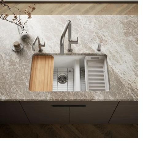 Kohler K-8669-5UPC-0 Cast Iron Kitchen Sink - MSRP $1,191