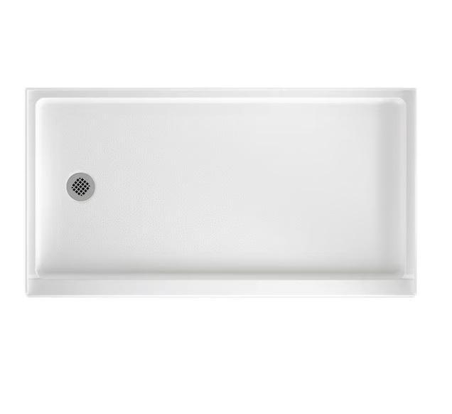 Kitchen & Bath - Swan Threshold Retrofit Left Drain Shower Pan, DreamLine, American Standard - Est Retail $4,020