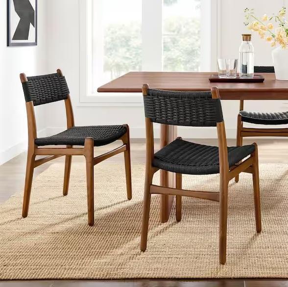 Home Decor - MODWAY Wynn Rope w/Wood Dining Chairs, Uixe, Carnegy Avenue, Humble Crew, StyleWell - Est Retail $1,394