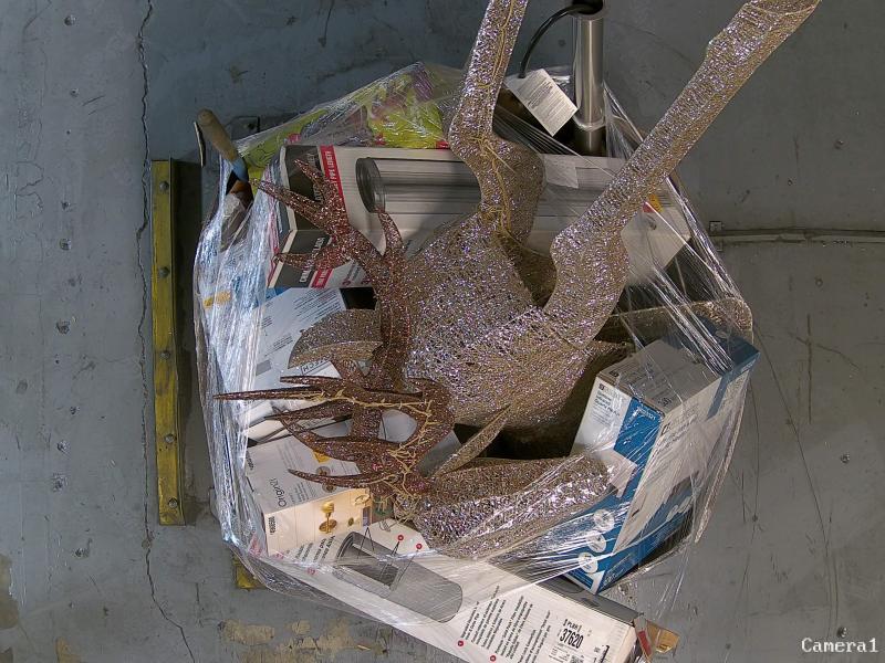 Holiday Living 96in LED Freestanding Reindeer Yard Decor, Progress Lighting Bradberry Hanging 5-Light - MSRP $2,434