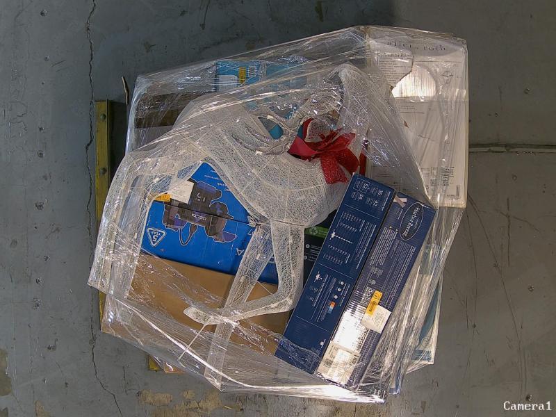 GE 7.5' Aspen fir Pre-lit Tree, Project Source Dover 30" Navy Blue Single Sink Bathroom Vanity, Utilitech - MSRP $2,362