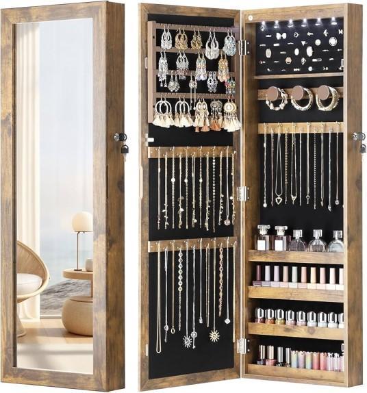 Nicetree Mirrored Jewelry Cabinet, Step2 Dino Dash Roller Coaster, Chariot Luggage Set - MSRP $1,403