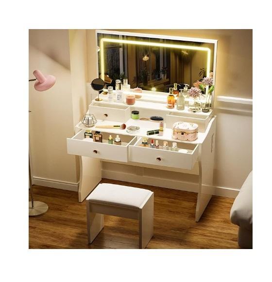 COMHOMA Makeup Vanity Desk, Step2 Up & Down Roller Coaster Kids Ride-On Toy, Rubbermaid 10gal Trash Bags - MSRP $1,207