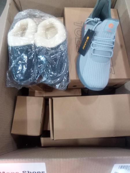 Shoes- FitVille Mens Running Shoes, HOMEHOT Men's Slippers Fuzzy Slippers - MSRP $370