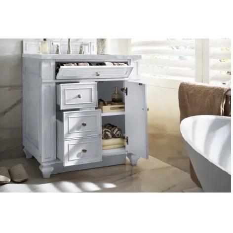 James Martin Vanities 157-V30-BW-3CAR Vanity Set - MSRP $2,298