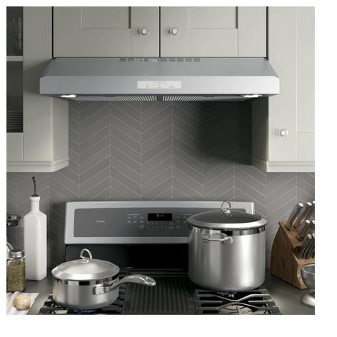 GE Profile PVX7300SJSS Under Cabinet Range Hood - MSRP $470
