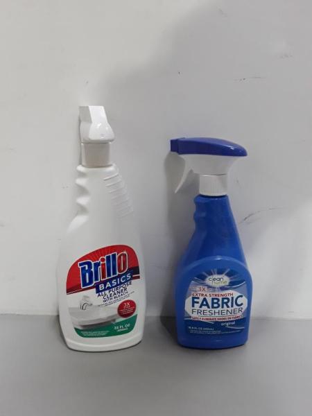 Bed Bath & Home- Home Smart 13 Gal, Spic And Span Deluxe Latex Gloves, Brillo Basics Lemon Furniture - MSRP $2,978