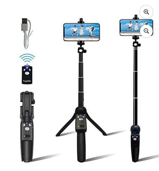 Fugetek Portable 48" Selfie Stick & Tripod Lightweight Aluminum