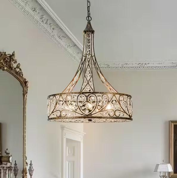 Lighting & Electrical- LLHZSY 6-Light Chandelier, Capital Lighting, Hunter, ABB, Commercial Electric -Est Retail $4,441