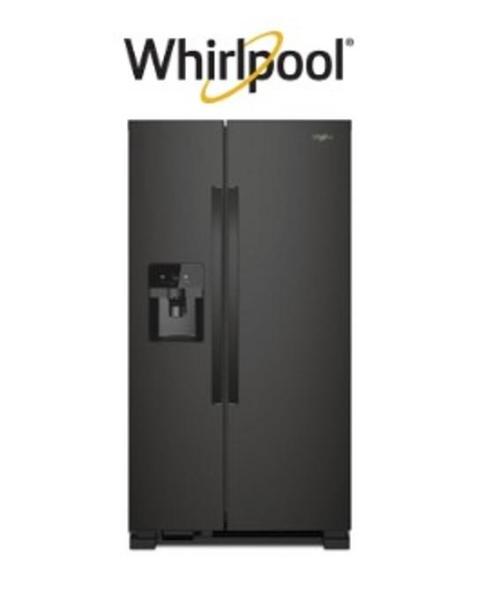 Whirlpool Side-By-Side Refrigerators in Black - MSRP $4,058