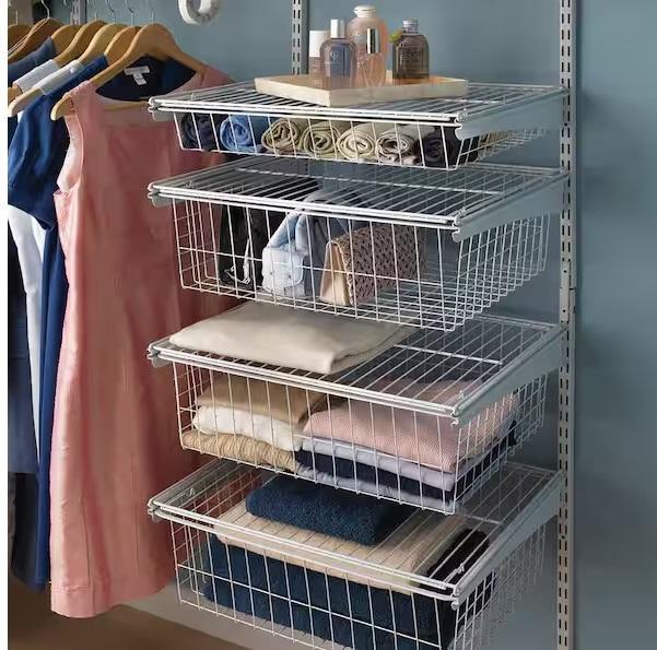 Flooring & Rugs - ClosetMaid Steel 4-Drawer Wide Mesh Wire Baskets, MSI, AIRSTONE, Ivy Hill Tile - Est Retail $896