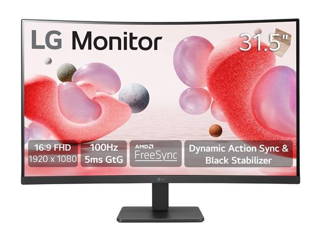 A Grade - LG Curved 32BR50C-B 32" 1920 x 1080 Full HD 1080p 100 Hz VA 3000:1 5 ms Monitor - MSRP $249