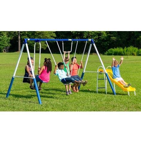 TRUCKLOAD - XDP Recreation Metal Swing Sets, Shaquille O'Neal Big & Tall Chairs, Balancefrom Weights - MSRP $67,692