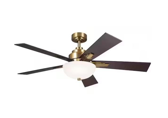 Lighting & Electrical- KICHLER Ceiling Fan, Tiberius Lantern, GE Breaker - Est Retail $3,078- 1plt