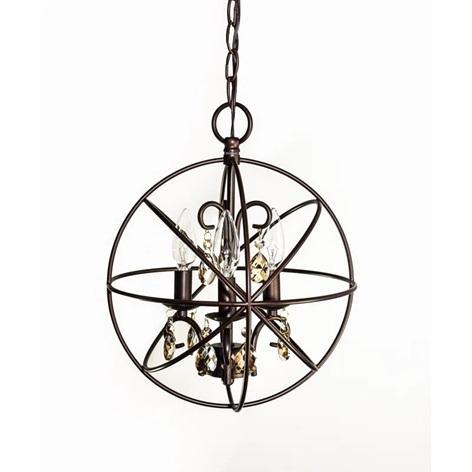 Willa Arlo Interiors Alden 3-Light Unique/Statement Globe Pendant - MSRP $269