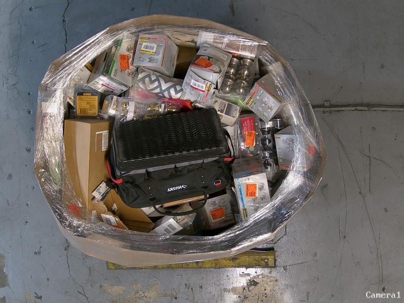 Mixed Lot - Husky Heavy Duty PRO Tool Backpack, Kwikset Prescott Door Handlesets, NuWallpaper - Est Retail $7,139