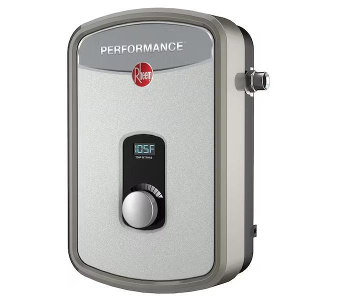 Plumbing- Rheem Tankless Heater, Pfister Faucet, Panasonic Exhaust Fan - Est Retail $4,151- 1plt