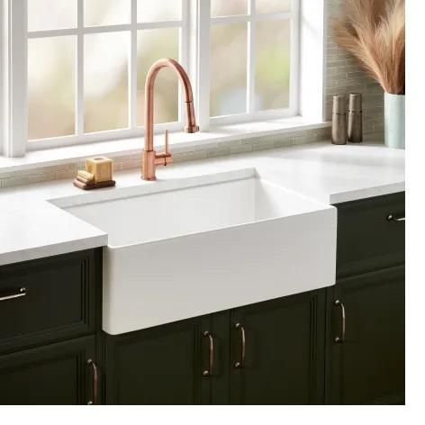 Signature Hardware SHF3618WH Fireclay Kitchen Sink - MSRP $749