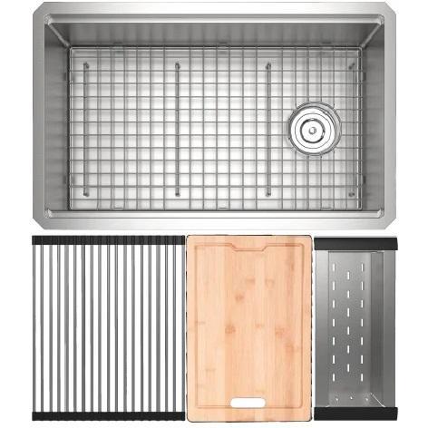 Rohl RUWUM3019WSSB Stainless Steel Kitchen Sink - MSRP $1,364