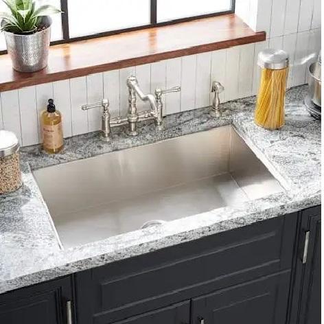 Signature Hardware SHSKDMA1BZ4 Stainless Steel Kitchen Sink - MSRP $469