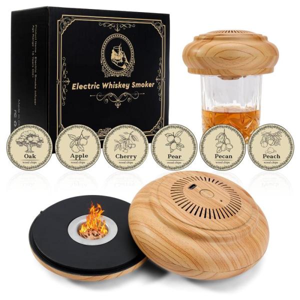 Amazon Clearance - Kitchen- Electric Whiskey Smoker Kit with 6 Wood Chips, SILICANICE 40Oz Insulated Tumbler with Flip Straw- MSRP $24,976