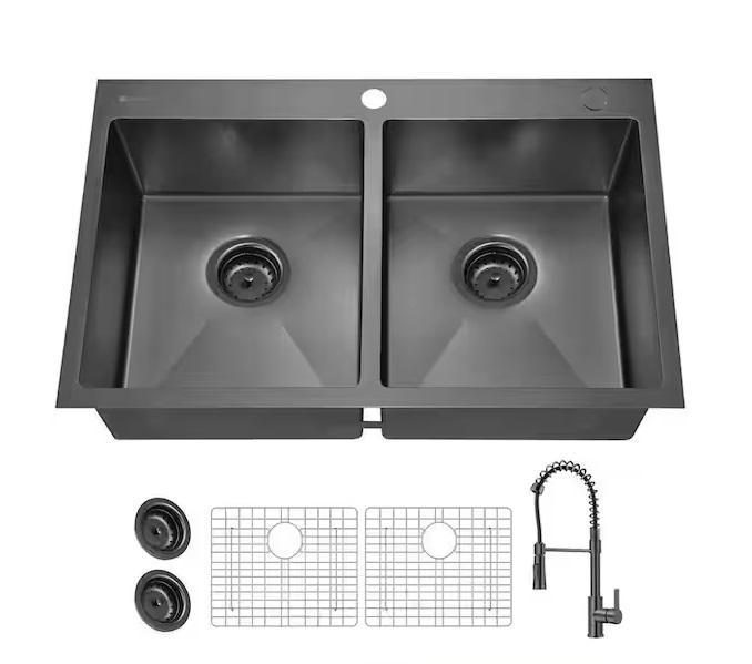 Plumbing- Glacier Bay Sink,  Home Decorators Collection, Everbilt - Est Retail $1,144- 1plt