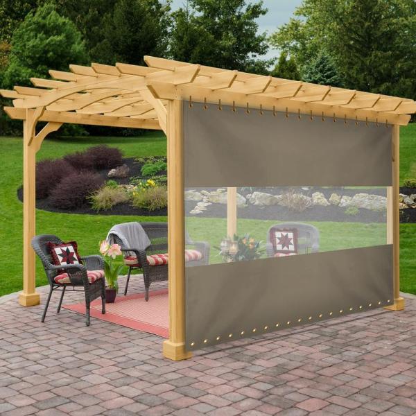Lawn & Garden - ProYard Natural Burlap Fabric Rolls, Covers & All Outdoor Clear Panel Curtain - MSRP $1,354