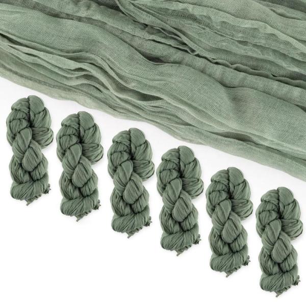 Home- 6 Pack Cheese Cloth Table Runners, JMHACHY Fall Window Clings - MSRP $26,484