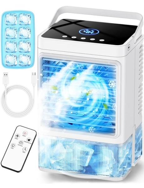 Home- COOLECH Small Air Conditioner, Portable Air Conditioners Fan, Allied Brass Toilet Paper Holder - MSRP $1,570