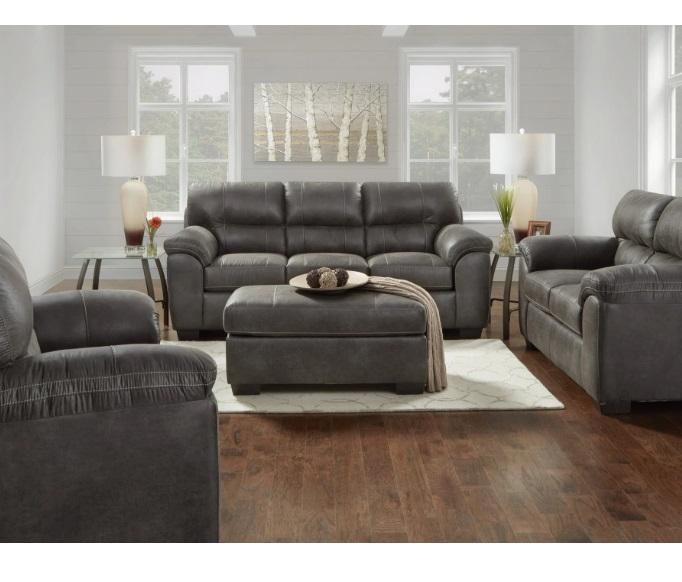 Truckload - Housewares - Farlend Pillow Top Arm 4pc Living Room Set, Ashray Upholstered Standard Bed - MSRP $35,264