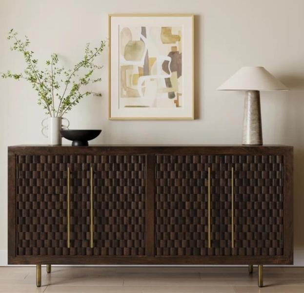 Truckload - Housewares - Edgewater Buffet 69.75" 2-Drawer Sideboard, Abshire 76'' Solid Wood Sideboard - MSRP $45,206